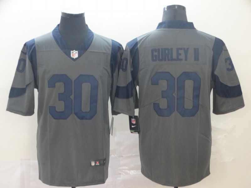 Men Los Angeles Rams 30 Gurley ii Grey Nike Vapor Untouchable Limited NFL Jersey